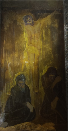 Τοιχογραφία. Έργο εξορίστων 1967 1974. Ναός Αγίας Κιουράς.png