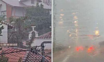 Φτάνουν στην Αθήνα οι βροχές, "έπιασαν" Σχηματάρι και Βίλια (Βίντεο)